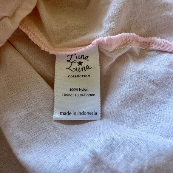 LUNA LUNA Pink Tulle Stars Dress Baby Girls 12 Months Girl Silver Star Holidays - Picture 7 of 8